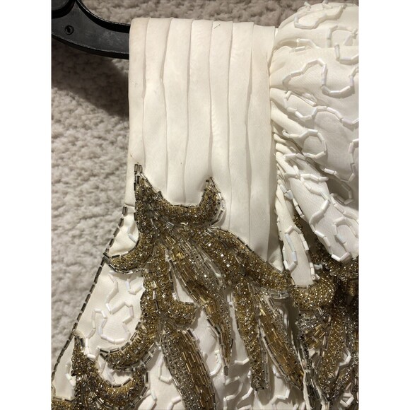 CLAIRES’S COLLECTION Beauty white Pageant Cocktail Gown SIZE In Measurements - Picture 2 of 16